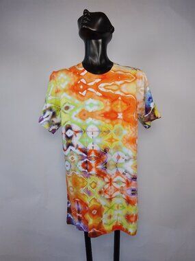 Small Unisex Bella-Canvas 3001C “Glitch” Ice Dyed T-Shirt